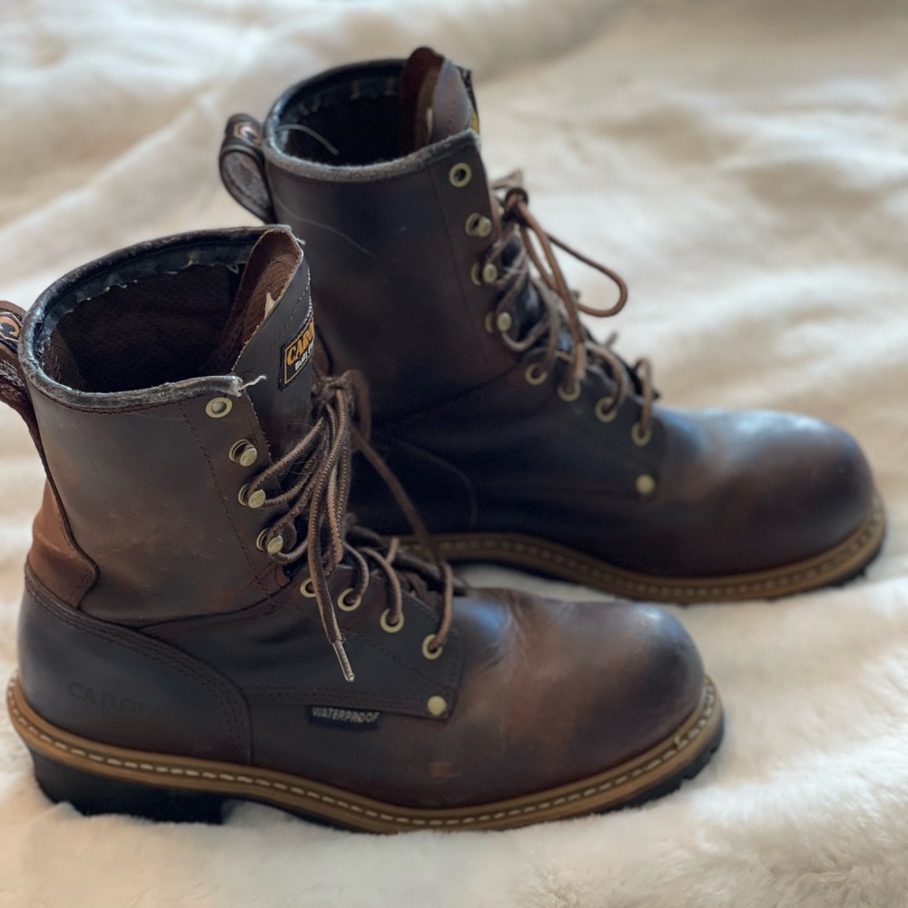 Carolina Men's Brown Leather work Boots